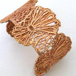 Stella & Dot Geneve Lace Cuff Bracelet ✨ Rose Gold 🌹